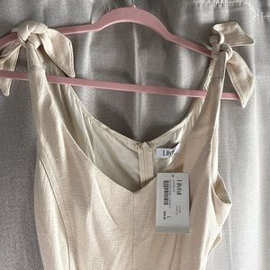 Beautiful linen blend self tie jumpsuit size L